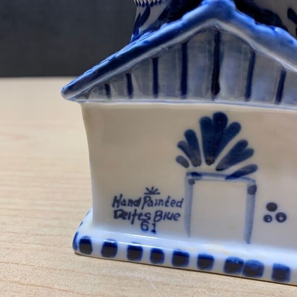 Delfts Blue Hand Painted Windmill - Picture 5 of 5